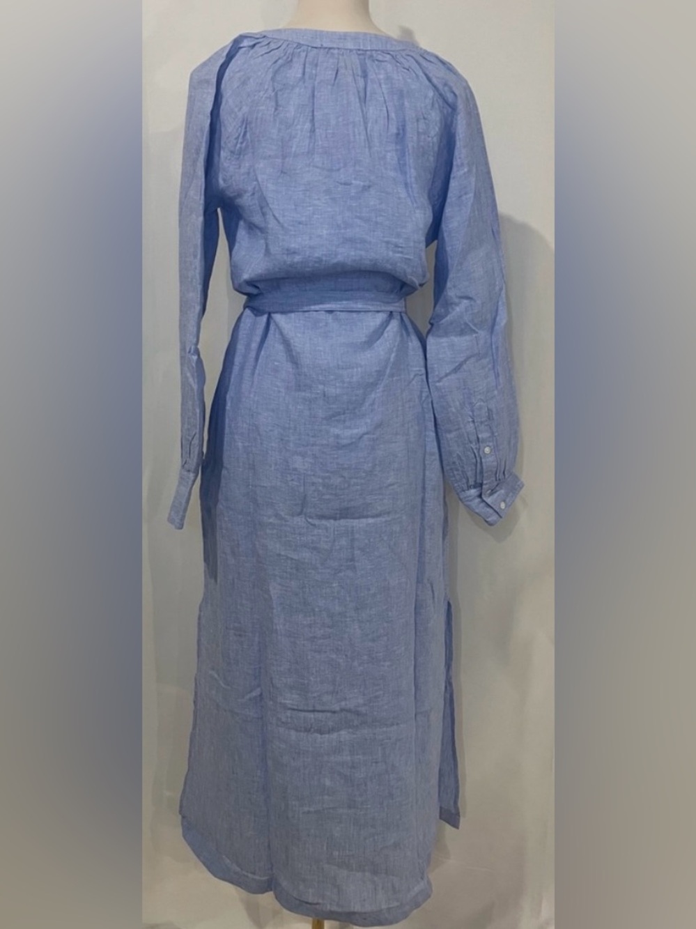 J.Crew Cabana dress in linen in French blue - Picture 10 of 12